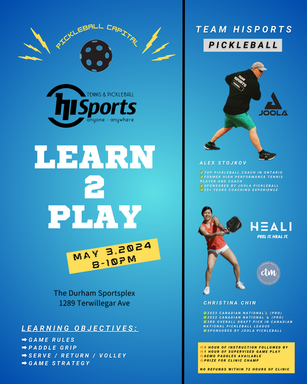 LEARN TO PLAY PICKLEBALL CLINIC