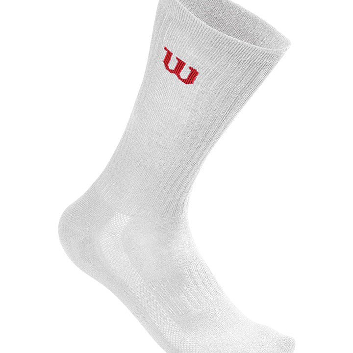 Wilson MEN'S WHITE CREW SOCK 3PR/PK