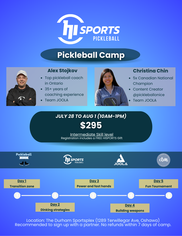 HISPORTS PICKLEBALL CAMP (JULY 28 to AUG 1)