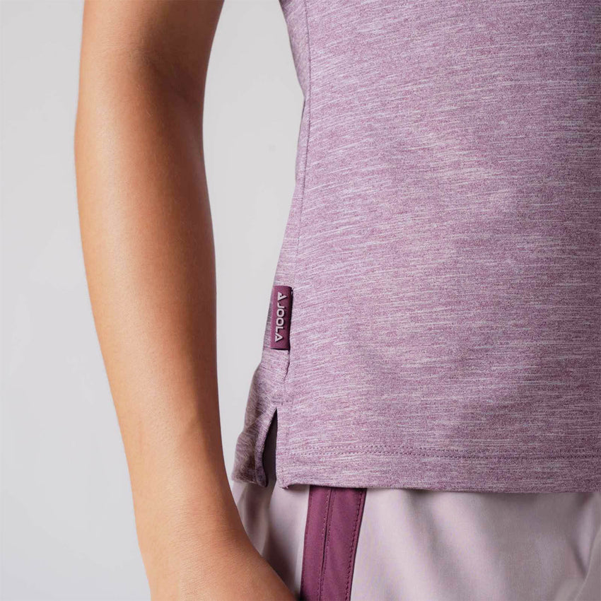 Close-up of buttonless placket