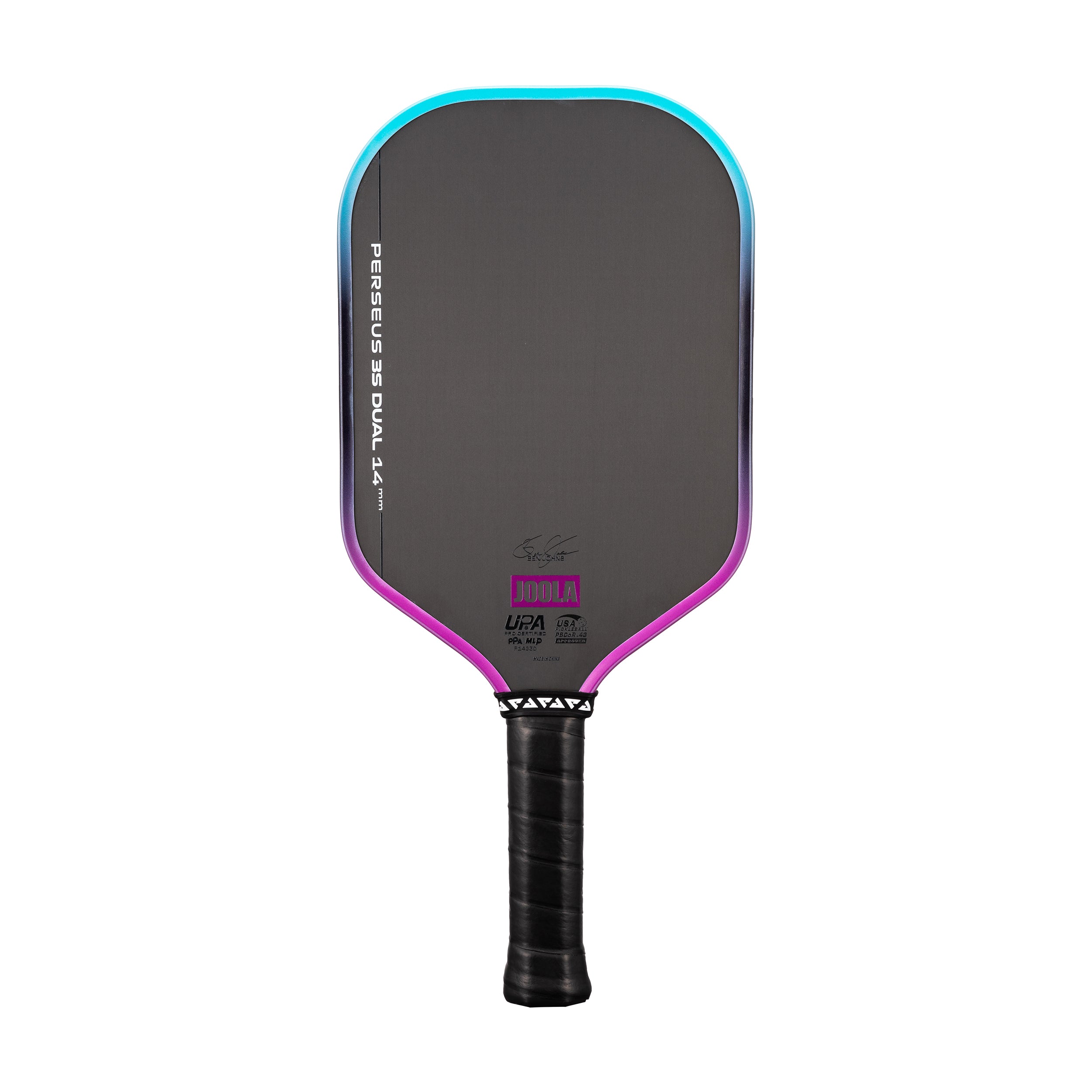 JOOLA Perseus Pro 3S Dual 14mm pickleball paddle – front view