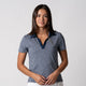 Model wearing JOOLA polo on pickleball court