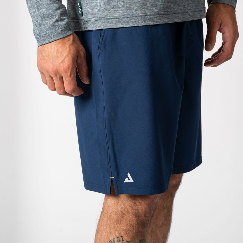 Side view showing hem vents