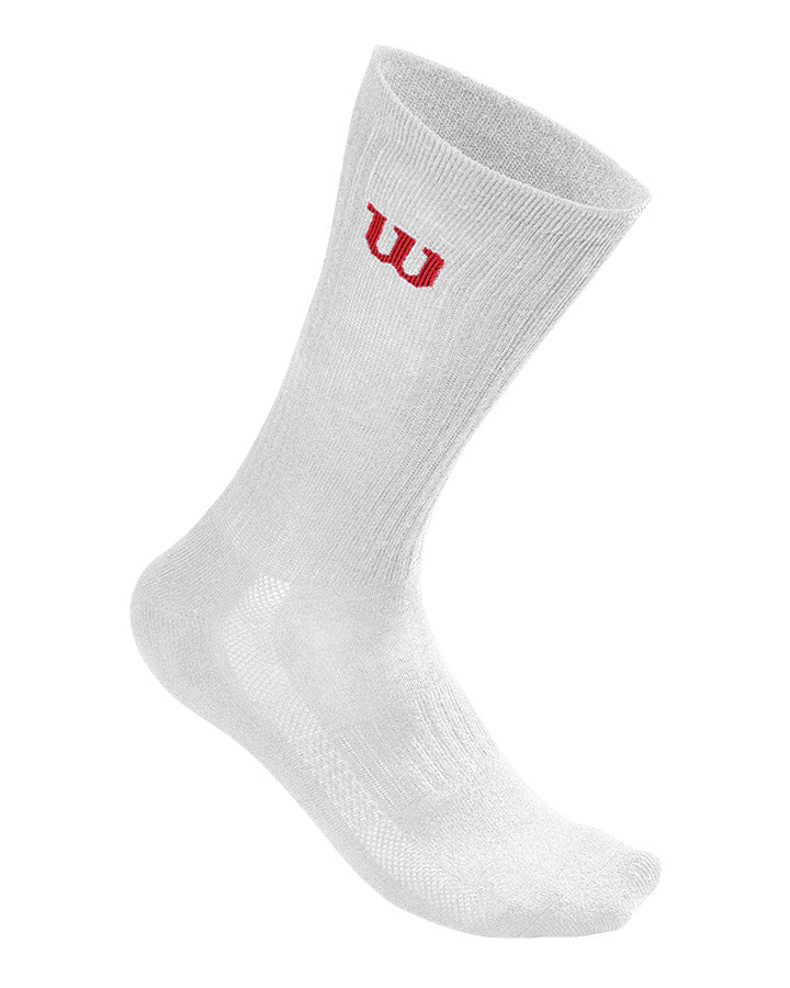 Wilson MEN'S WHITE CREW SOCK 3PR/PK