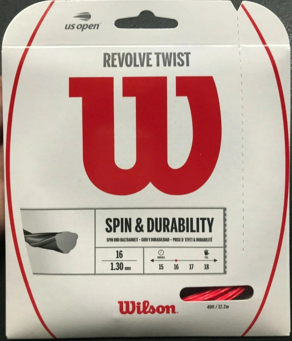 REVOLVE TWIST 16 TENNIS STRING - SET