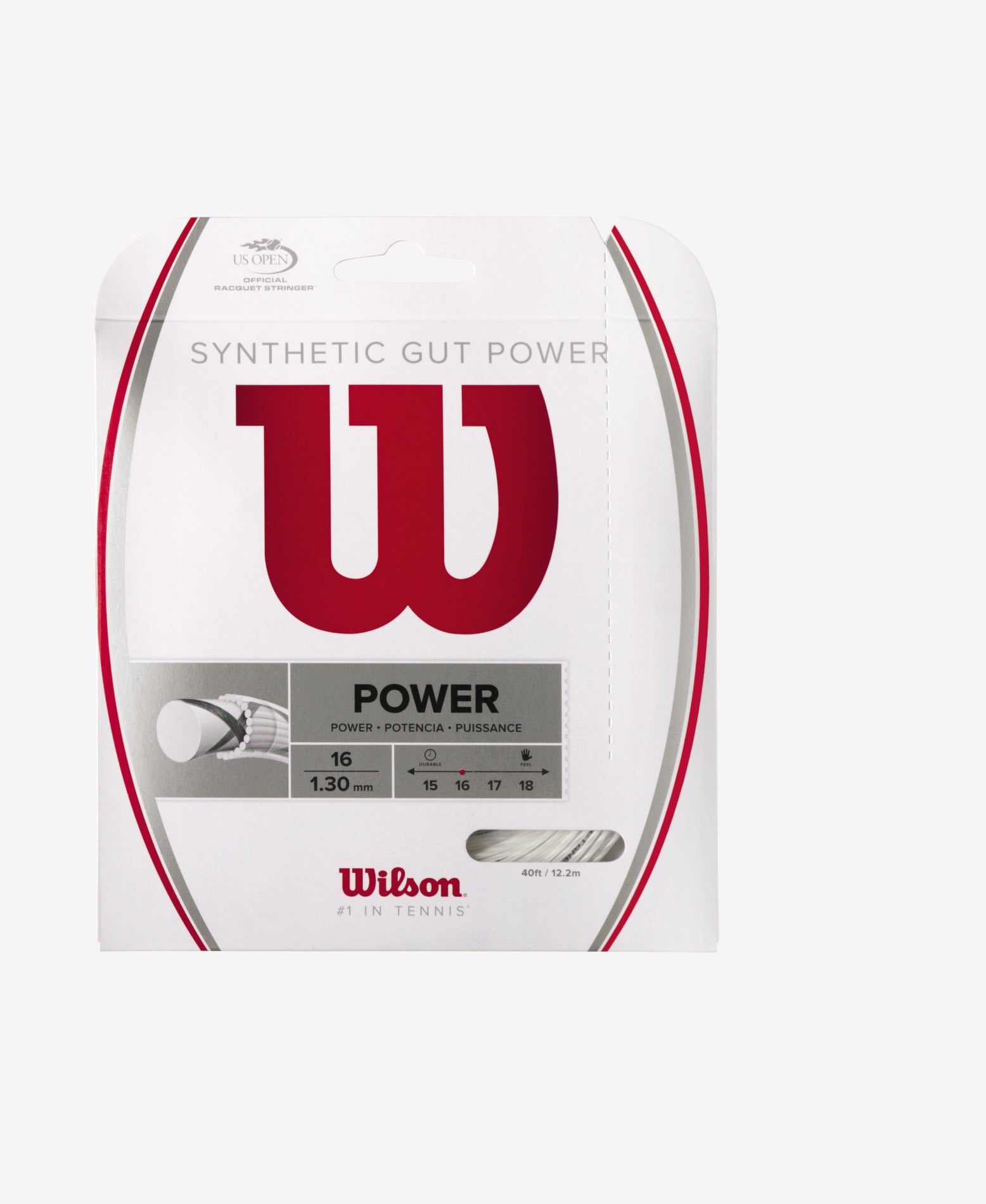 SYNTHETIC GUT POWER 16 TENNIS STRING - SET