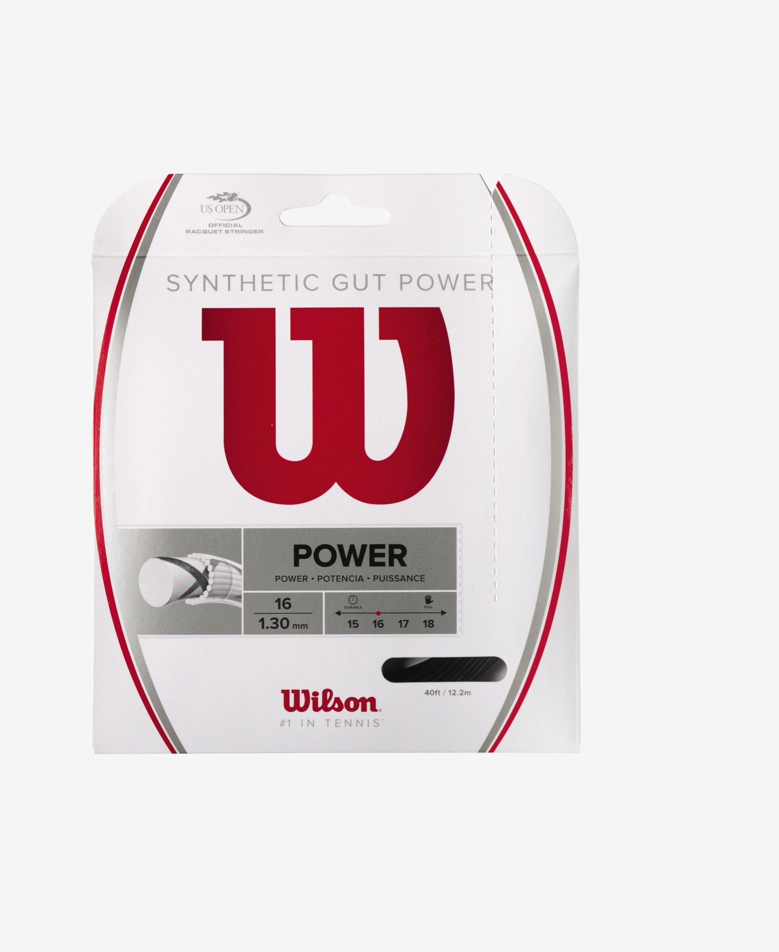 SYNTHETIC GUT POWER 16 TENNIS STRING - SET