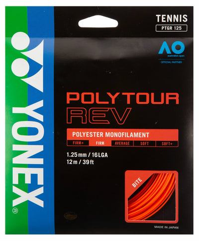 Yonex Poly Tour Strike 16L Tennis String Reel (Cool Black), Racquet String  -  Canada